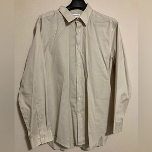 Calvin Klein Steel+ Light Beige Dress Shirt